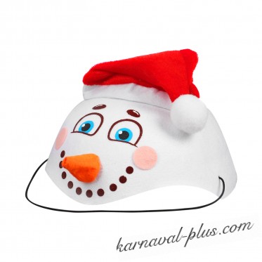 Карнавальная шляпа Снеговик с носом